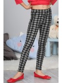 Black Plaid Pants NDZ53221 - Online store - Boutique